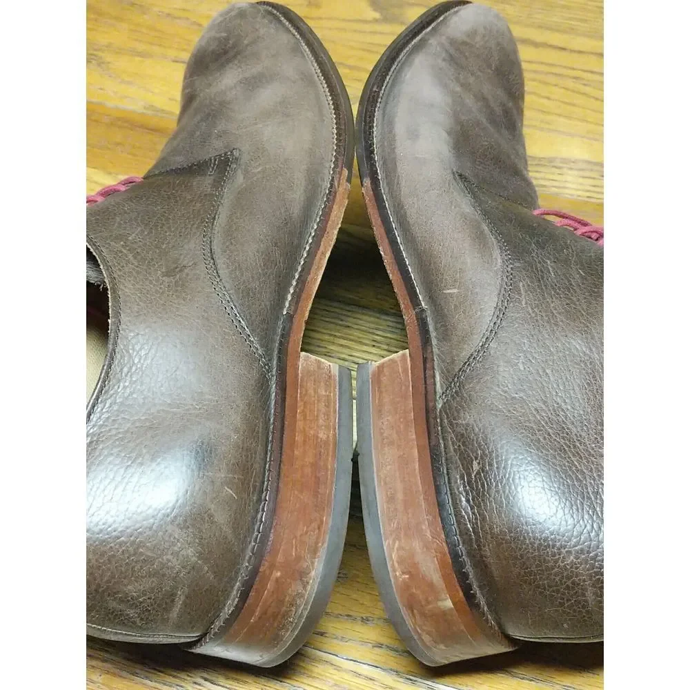 Cole Haan Men's Brown Pebbled Leather‎ Derby Shoes 13 M C12660